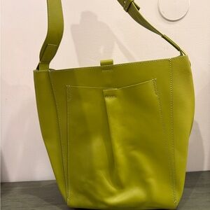 Everlane Green Leather Studio Tote